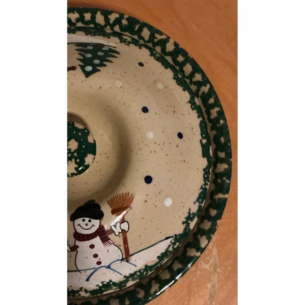 Pie Dish ABC Distributing Christmas‎ Snowman Covered 9